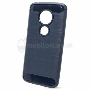 Puzdro Carbon Lux TPU Motorola Moto E5 Plus - čierno-modré