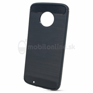 Puzdro Carbon Lux TPU Motorola Moto G6 - čierno-modré