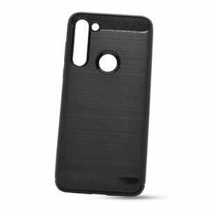 Puzdro Carbon Lux TPU Motorola Moto G8 Power - čierne