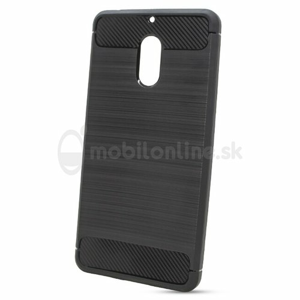 Puzdro Carbon Lux TPU Nokia 6 - čierne