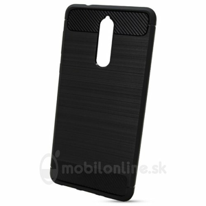 Puzdro Carbon Lux TPU Nokia 8 - čierne