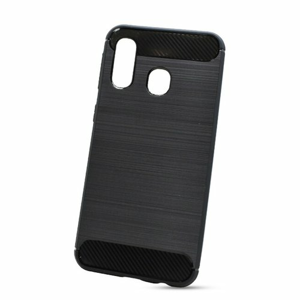 Puzdro Carbon Lux TPU Samsung Galaxy A40 A405 - čierne