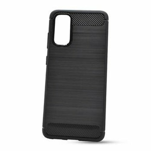 Puzdro Carbon Lux TPU Samsung Galaxy A41 A415 - čierne