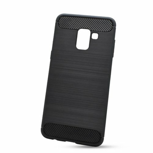 Puzdro Carbon Lux TPU Samsung Galaxy A8 A530 2018 - čierne