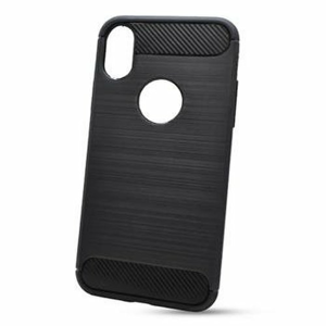 Puzdro Carbon Lux TPU Samsung Galaxy A80 - čierne