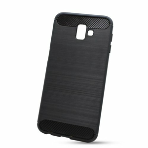 Puzdro Carbon Lux TPU Samsung Galaxy J6+ J610 - čierne