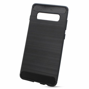 Puzdro Carbon Lux TPU Samsung Galaxy S10+ G975 - čierne