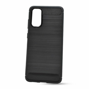 Puzdro Carbon Lux TPU Samsung Galaxy S20 - čierne