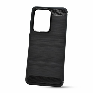 Puzdro Carbon Lux TPU Samsung Galaxy S20 Ultra - čierne