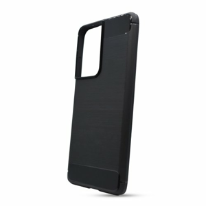 Puzdro Carbon Lux TPU Samsung Galaxy S21 Ultra G998 - čierne