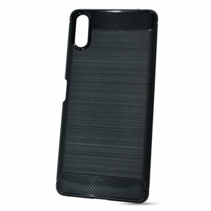 Puzdro Carbon Lux TPU Sony Xperia L3 - čierne