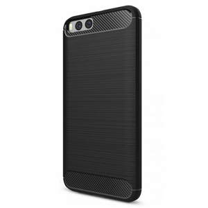 Puzdro Carbon Lux TPU Xiaomi Mi6 - čierne