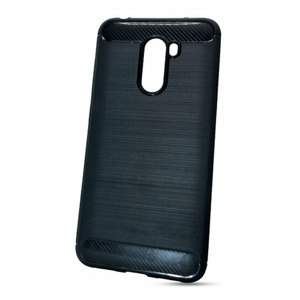 Puzdro Carbon Lux TPU Xiaomi Pocophone F1 - čierne