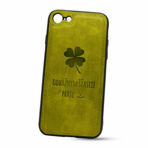 Puzdro Design TPU iPhone 7/8 vzor Lucky - zelené