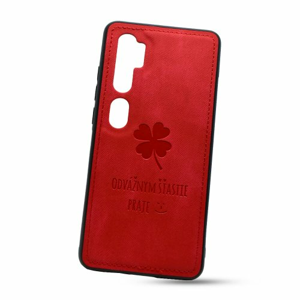 Puzdro Design TPU Xiaomi Mi Note 10 vzor Lucky - červené
