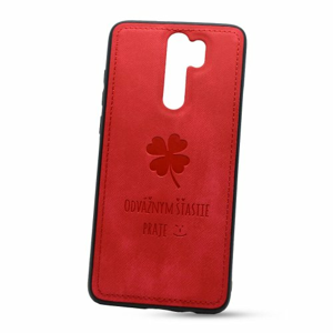 Puzdro Design TPU Xiaomi Redmi Note 8 Pro vzor Lucky - červené