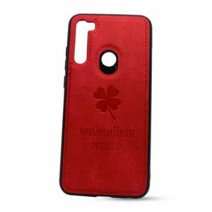 Puzdro Design TPU Xiaomi Redmi Note 8T vzor Lucky - červené