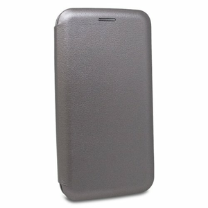 Puzdro Elegance Book Samsung Galaxy J6 J600 - oceľovo-sivé