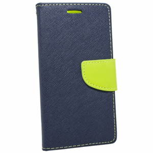 Puzdro Fancy Book LG K11/K10 2018 - modro-limetkové