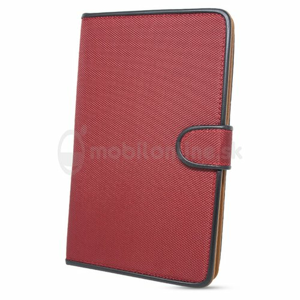 Puzdro  Fancy Book Uni Tablet 7-8 Palcov - červené (max 22x13cm)