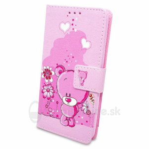 Puzdro Fancy Teddy Bear Book Nokia 3 - ružové
