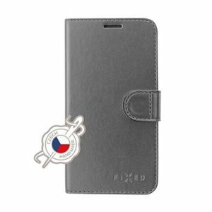 Puzdro FIXED FIT Shine Book Samsung Galaxy A7 A750 - sivé (antracitové)