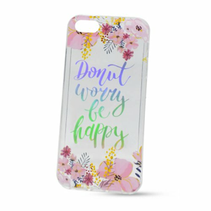 Puzdro Flexi Color iPhone 5/5S/SE - Dont worry be happy