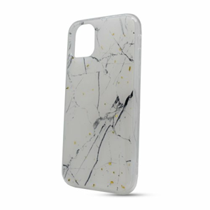 Puzdro Forcell Marble TPU iPhone 11 (6.1) - biele