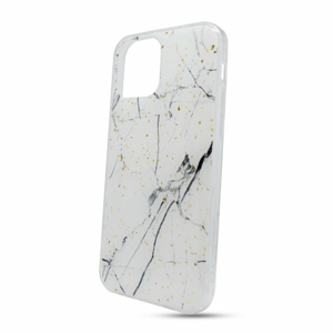 Puzdro Forcell Marble TPU iPhone 12 Mini (5.4) - biele
