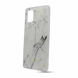 Puzdro Forcell Marble TPU Samsung Galaxy A51 A515 - biele