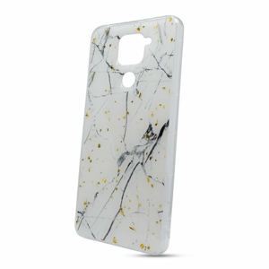 Puzdro Forcell Marble TPU Xiaomi Redmi Note 9 - biele