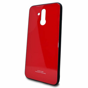 Puzdro Glass Hard TPU Huawei Mate 20 Lite - červené
