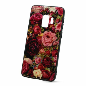 Puzdro Glass Hard TPU Samsung Galaxy S9 G960 - ruže