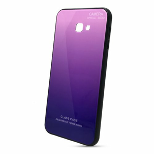 Puzdro Gradient Glass TPU Samsung Galaxy J4+ J415 - fialové
