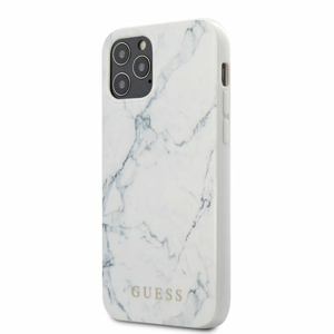 Puzdro Guess pre iPhone 12 Mini (5.4) GUHCP12SPCUMAWH silikónové, biele