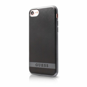 Puzdro Guess pre iPhone 7/8 GUHCP7STRBAS silikónové, čierno-strieborné