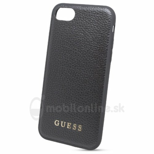 Puzdro Guess pre iPhone 7/8/SE2020 GUHCI8GLBK silikónové, čierne