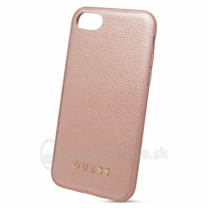 Puzdro Guess pre iPhone 7/8/SE2020 GUHCI8IGLRG silikónové, ružovozlaté
