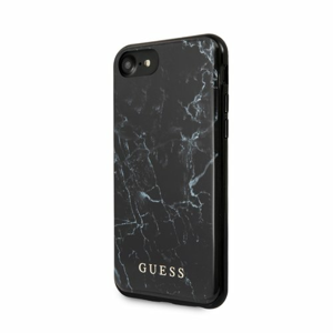 Puzdro Guess pre iPhone 8/SE2020 GUHCI8PCUMABK silikónové, čierne