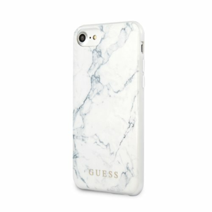Puzdro Guess pre iPhone 8/SE2020 GUHCI8PCUMAWH silikónové, biele