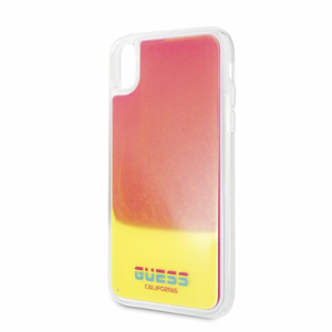 Puzdro Guess pre iPhone XR GUHCI61GLCPI silikónové, ružové