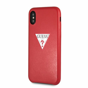 Puzdro Guess pre iPhone XS Max GUHCI65PTPURE silikónové, červené