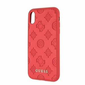 Puzdro Guess pre iPhone X/XS GUHCPXPELRE silikónové, červené