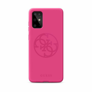 Puzdro Guess pre Samsung Galaxy S20 Ultra GUHCS69LS4GFU silikónové, ružové