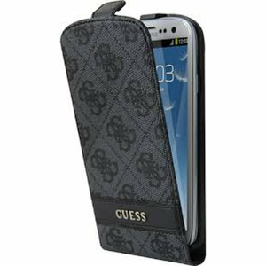Puzdro Guess pre Samsung Galaxy S4 i9500/i9505 GUFLS44GG knižkové, sivé