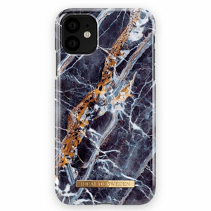 Puzdro iDeal Of Sweden iPhone 11 Midnight Blue Marble