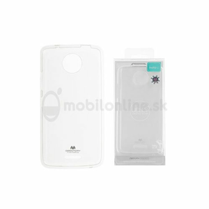 Puzdro Jelly Mercury TPU Moto C - transparentné