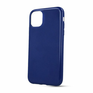 Puzdro Jelly Shiny TPU iPhone 11 - Tmavo Modré