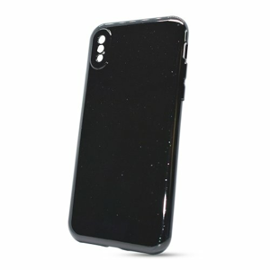 Puzdro Jelly Shiny TPU iPhone X/Xs - čierne