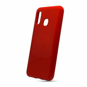 Puzdro Jelly Shiny TPU Samsung Galaxy A20e A202 - červené